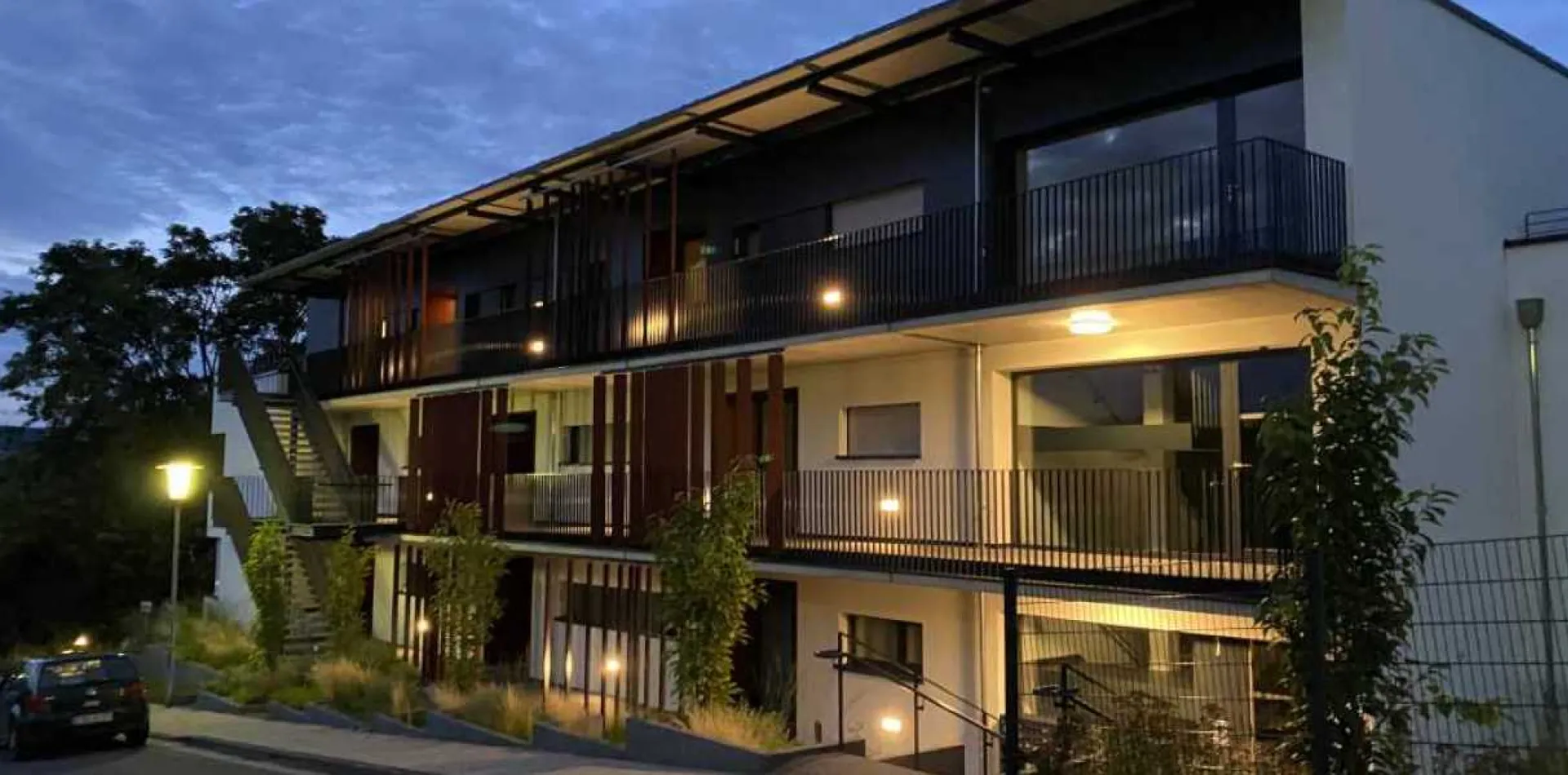 Betreutes Wohnen mit Abendstimmung