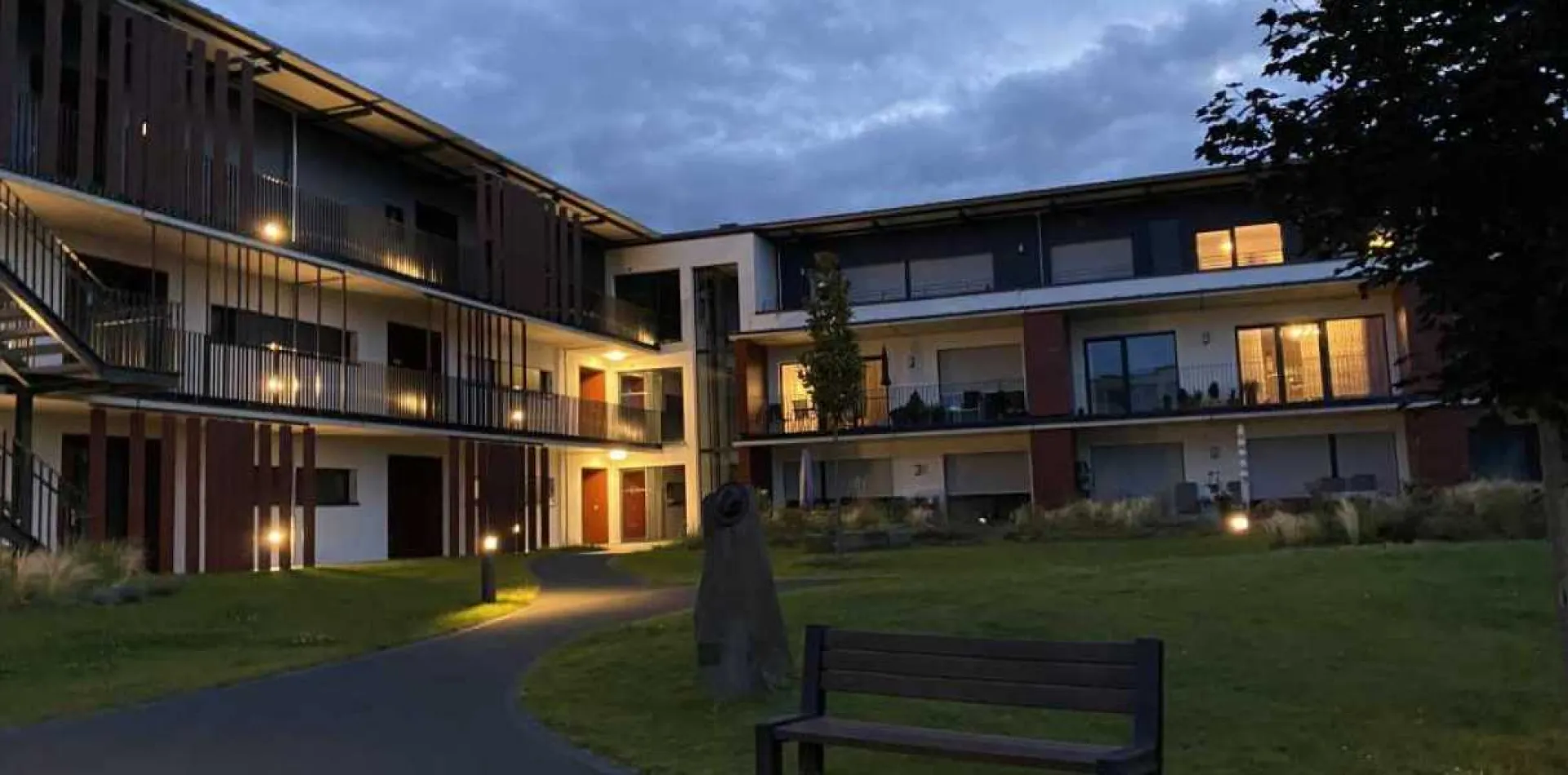 Senioren Wohnen am Abend